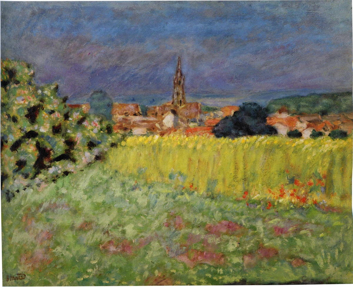 Пьер Боннар «Пшеничное поле перед церковью», 1907