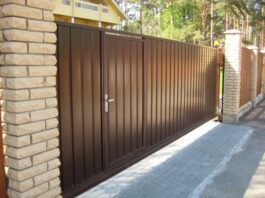 Как выбрать откатные ворота с калиткой?