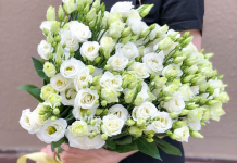 Изысканный лизиантус в букетах