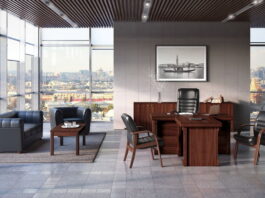 Нейтральный офисный интерьер