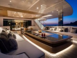 Omega: раскрыта концепция 93-метровой яхты с казино на борту