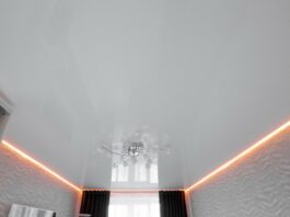 Натяжные потолки с подсветкой в интерьере