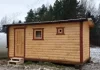 Достоинства мобильной бани из бруса