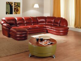 Как правильно подобрать кожаный модульный диван в гостиную?