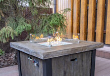 Газовые столы-камины для дачи